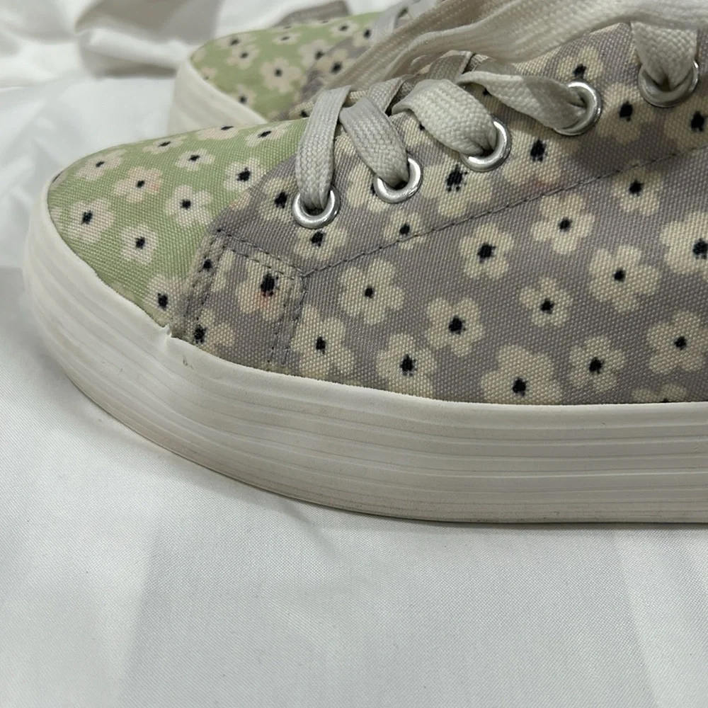 Call it spring vegan floral  sneakers GUC size 8.5